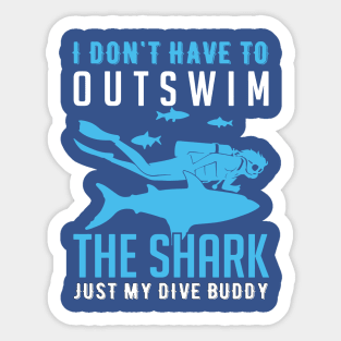 i don't have to out swim 3 Sticker